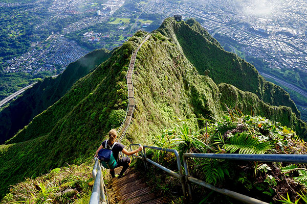 The Stairway to Heaven, Haiku Stairs, Oahu, Hawaii